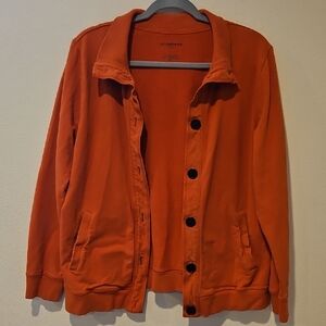 Liz Claiborne Orange Bomber Jacket